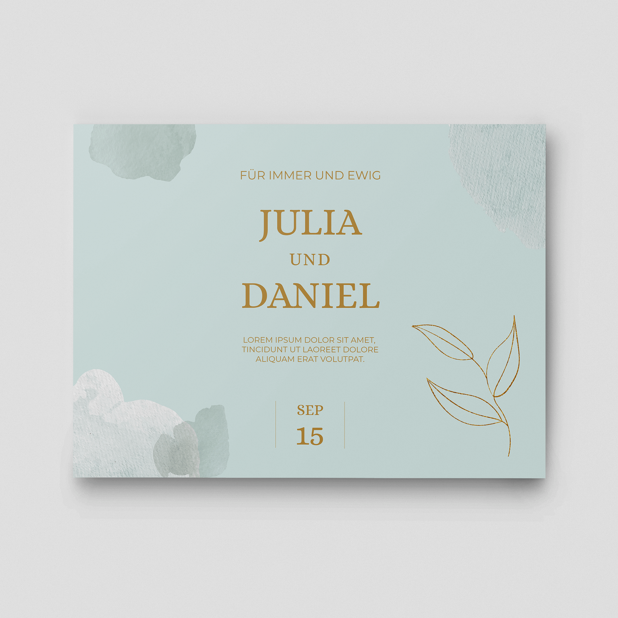 Herzensbund Hochzeitsschild Querformat