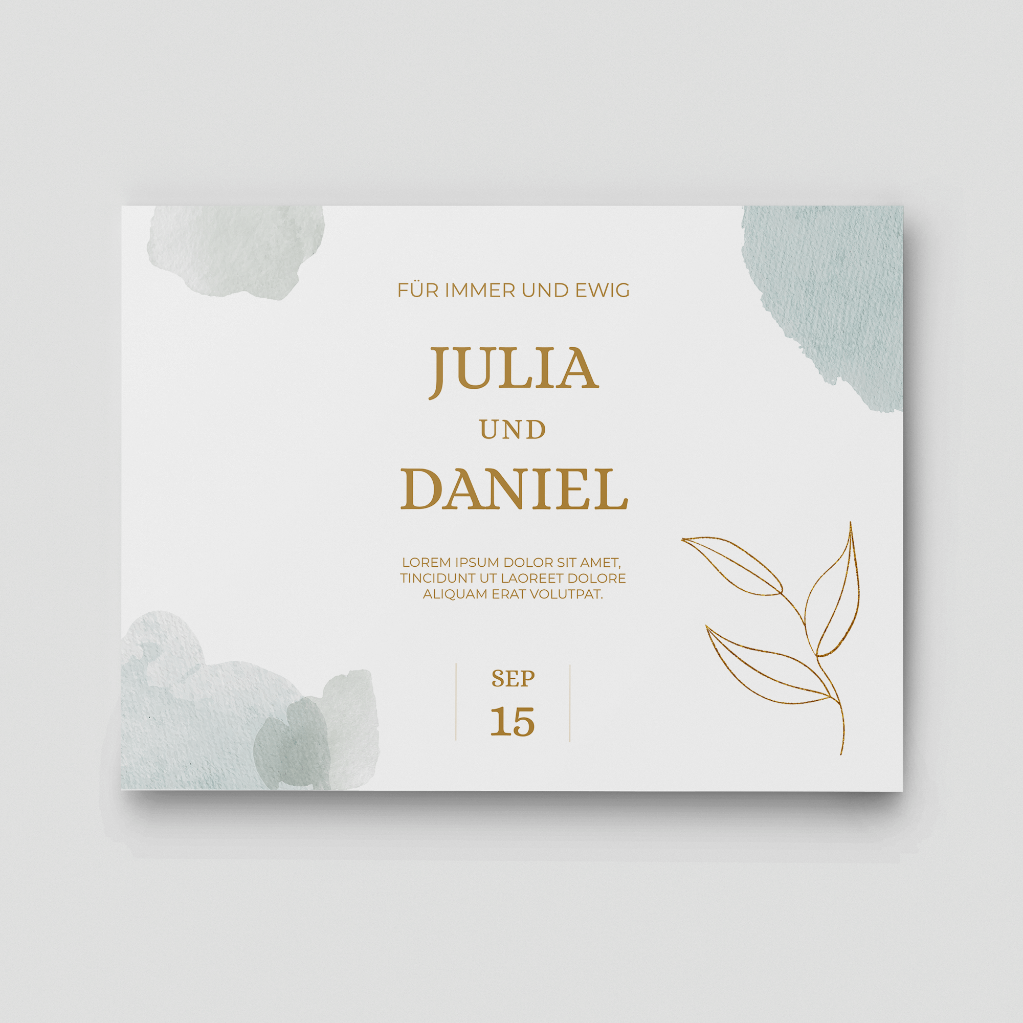 Herzensbund Hochzeitsschild Querformat