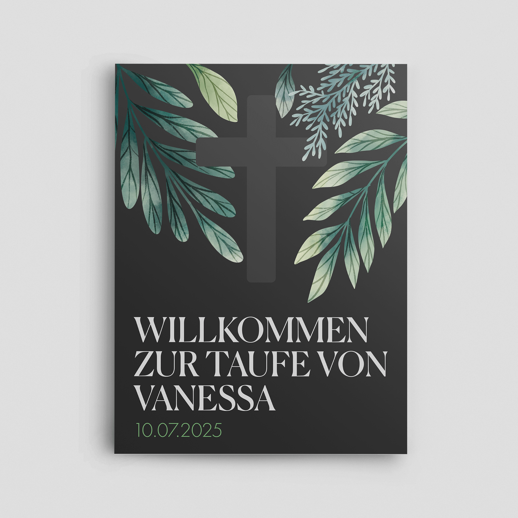 Himmelsgarten Taufeschild Hochformat