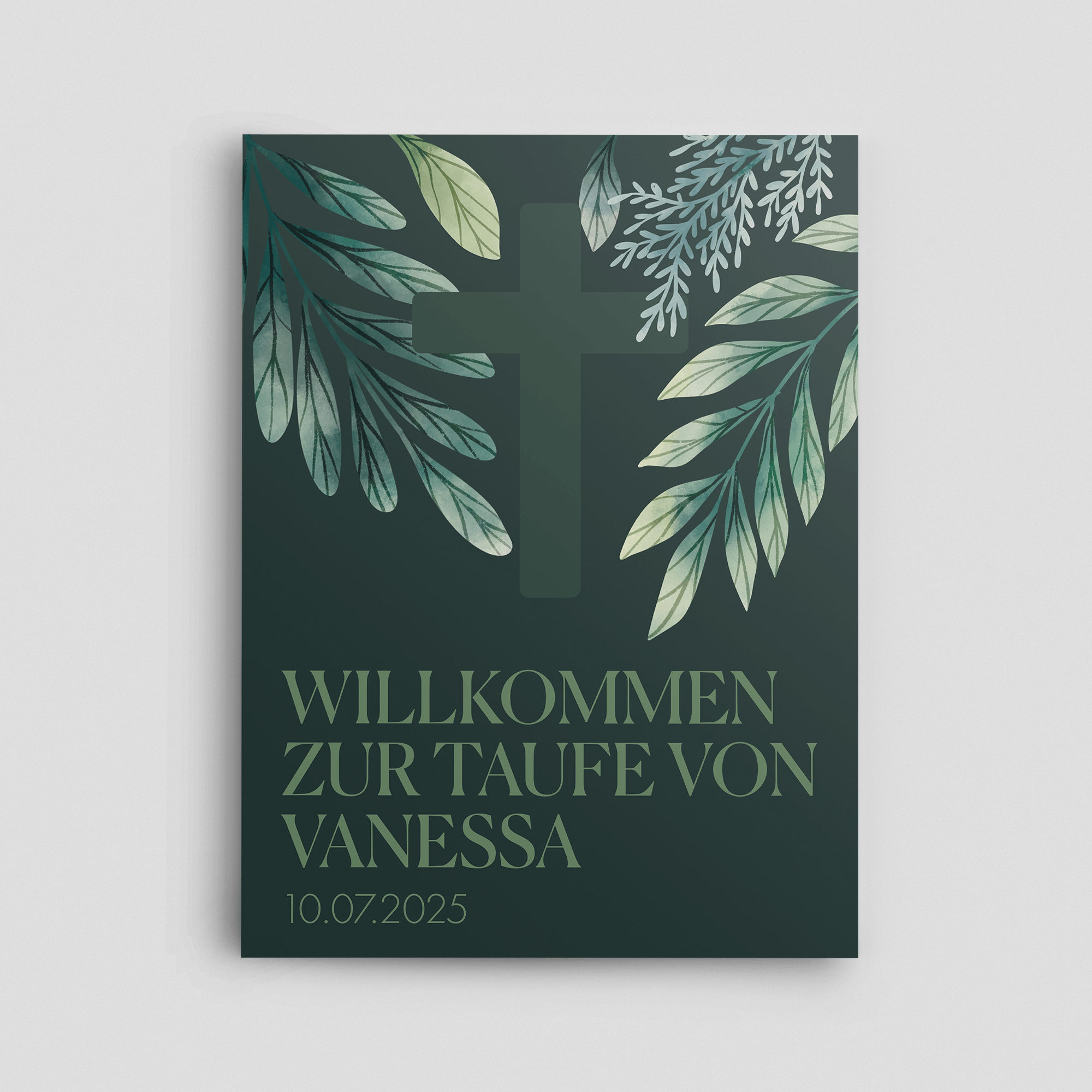 Himmelsgarten Taufeschild Hochformat