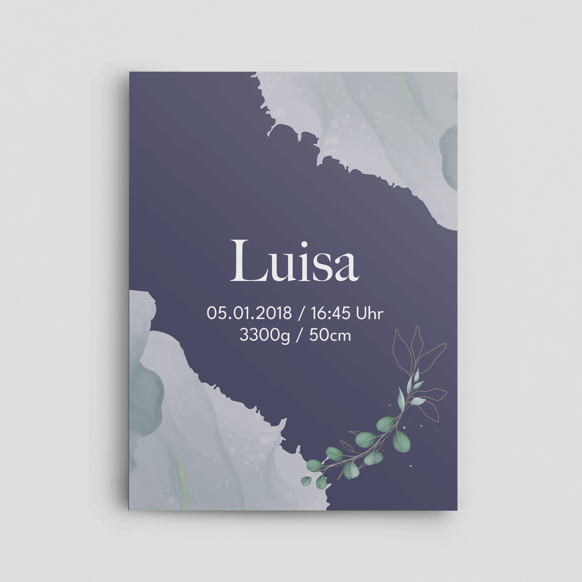 Wolkenzauber Willkommensschild Hochformat