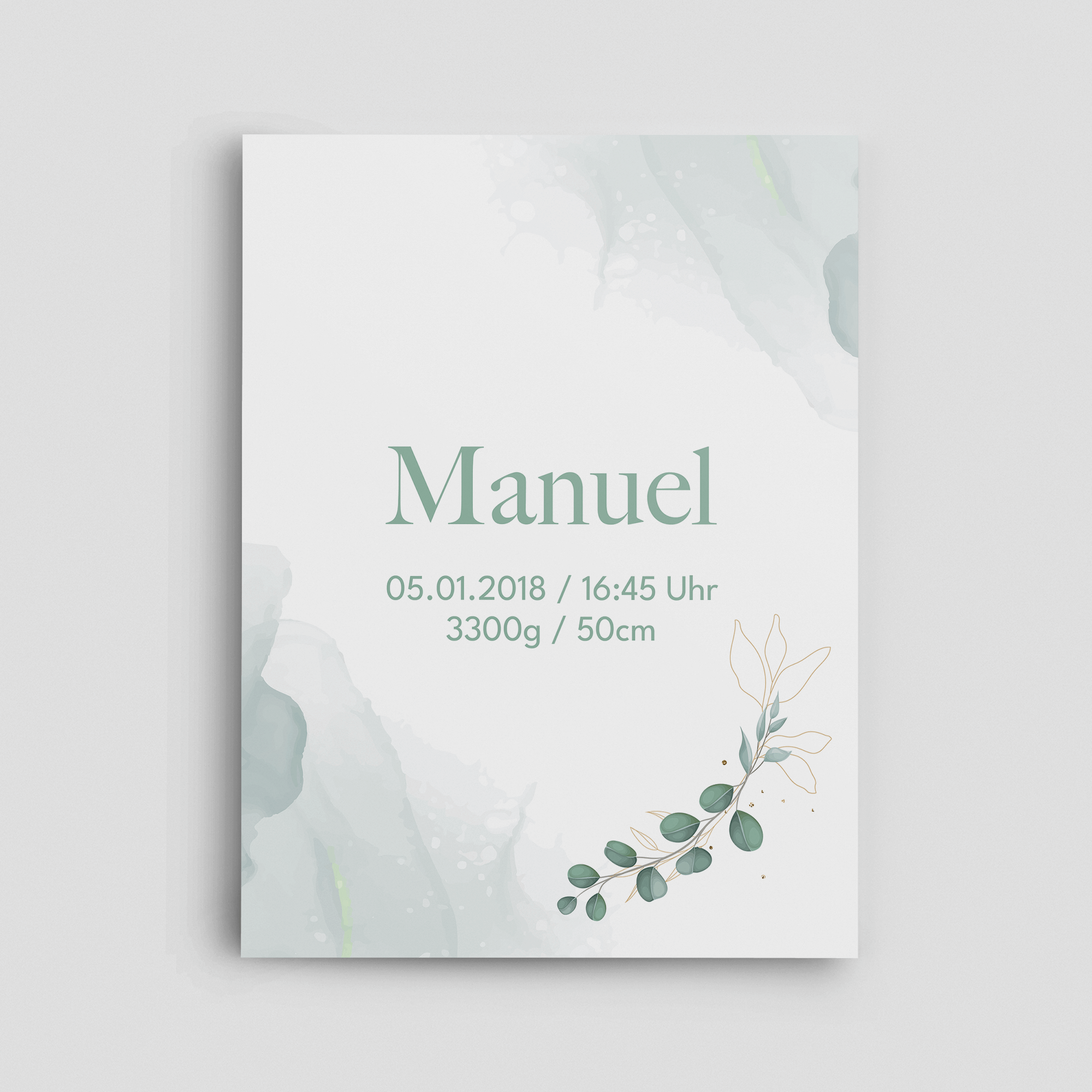 Wolkenzauber Willkommensschild Hochformat