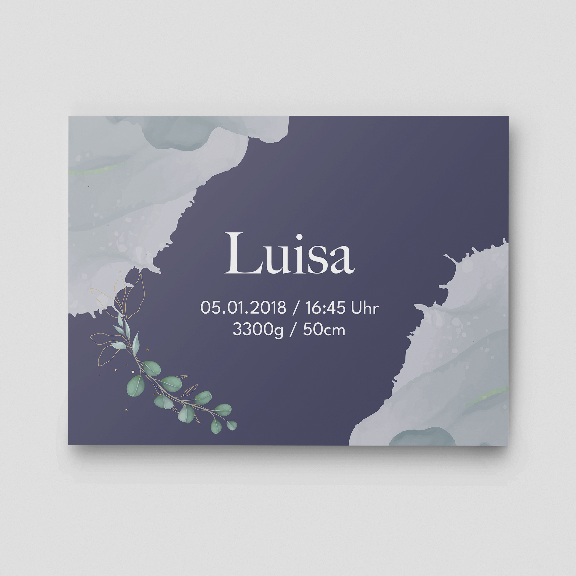 Wolkenzauber Willkommensschild Querformat