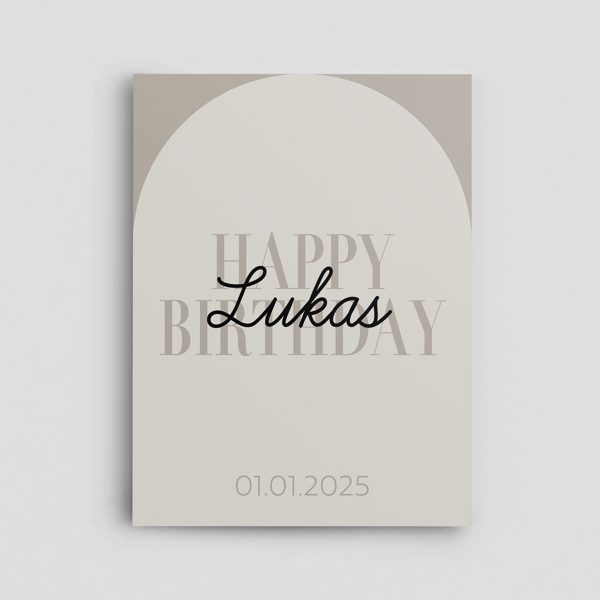 Happy Day Geburtstagsschild Hochformat