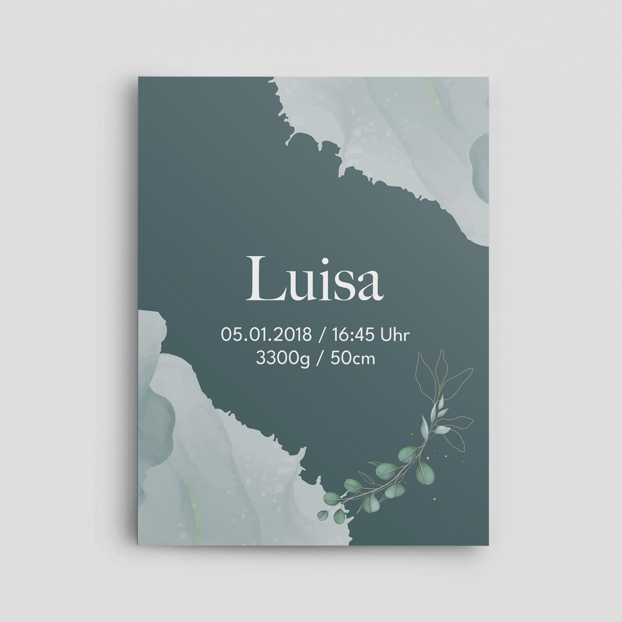 Wolkenzauber Willkommensschild Hochformat