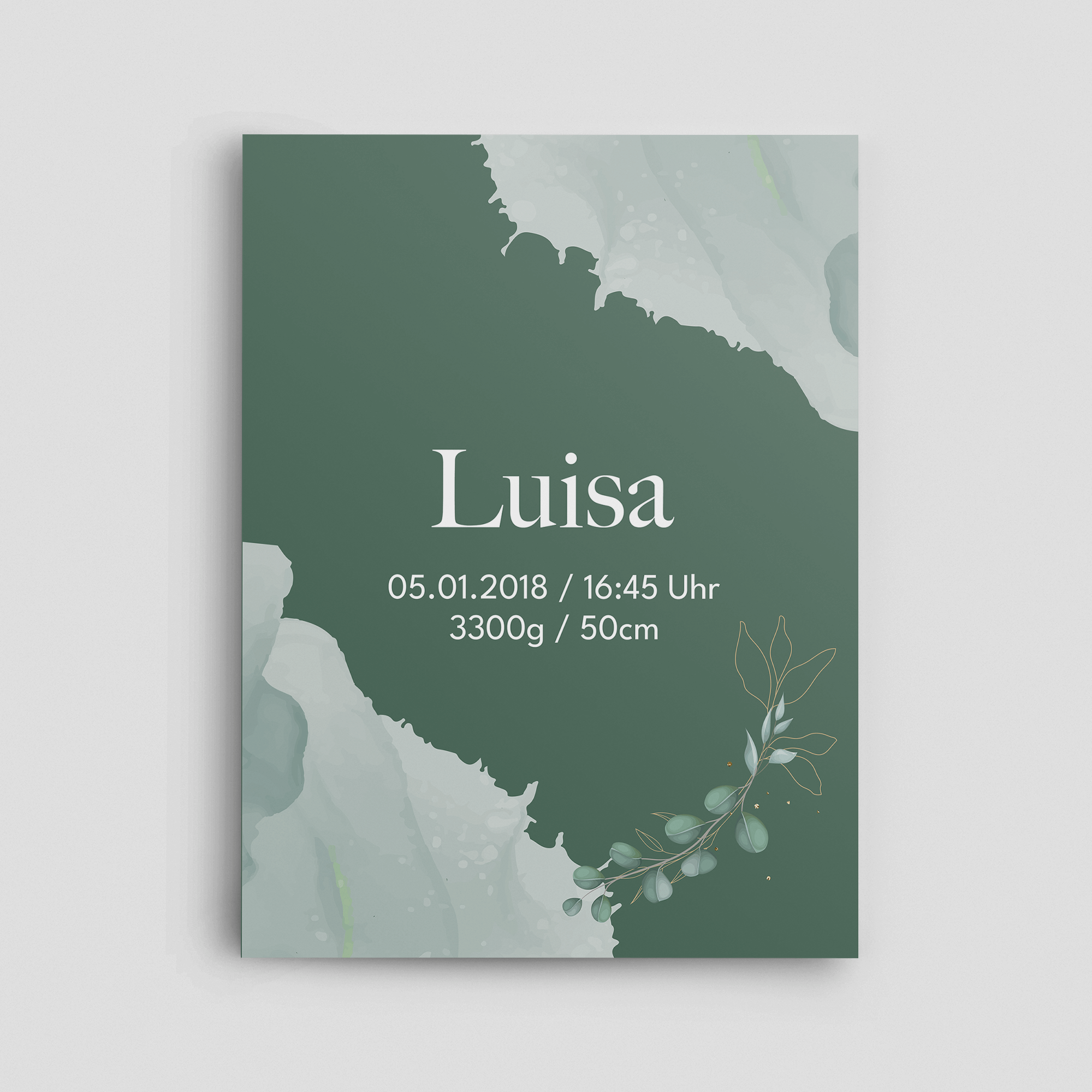 Wolkenzauber Willkommensschild Hochformat