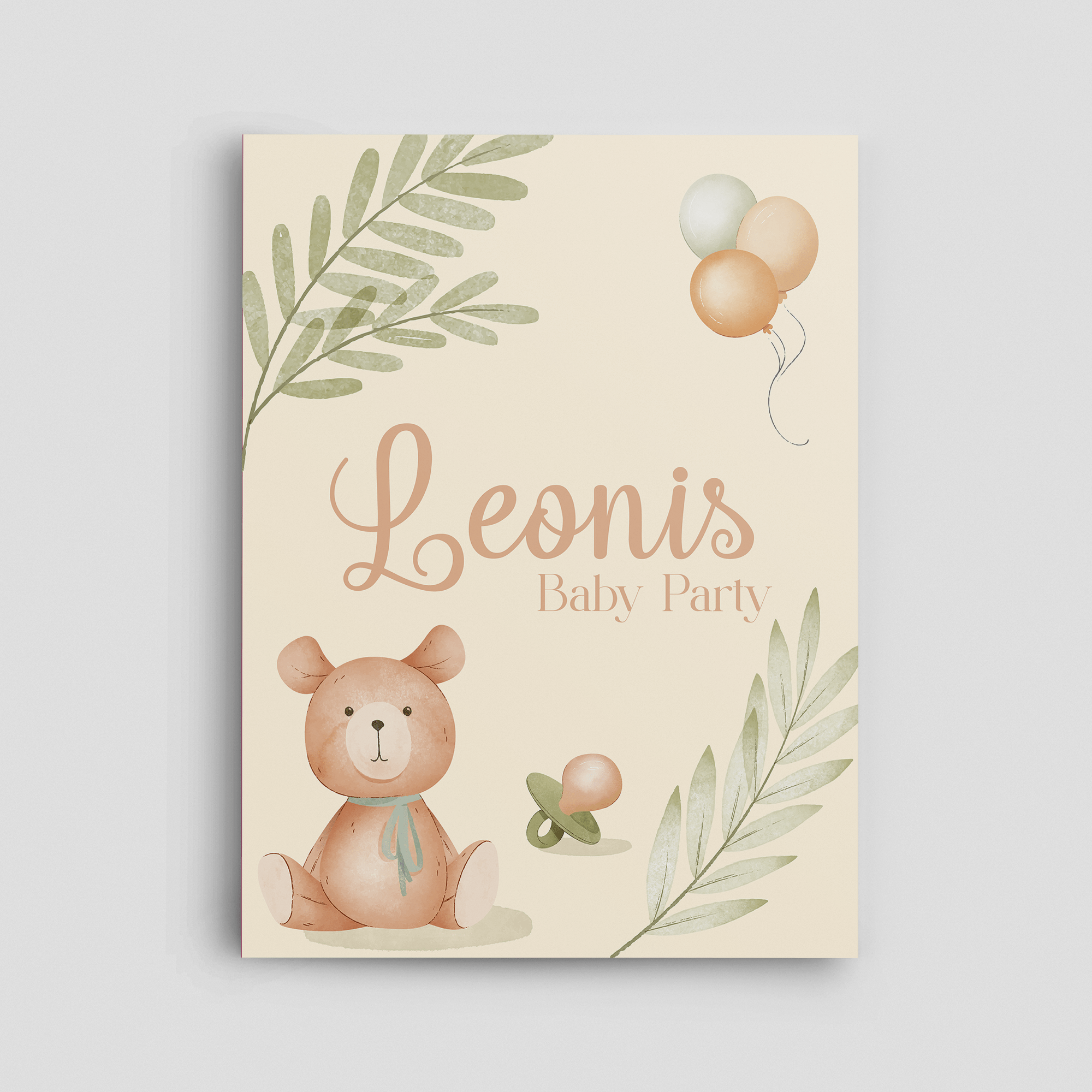 Wunderreise Willkommensschild Hochformat